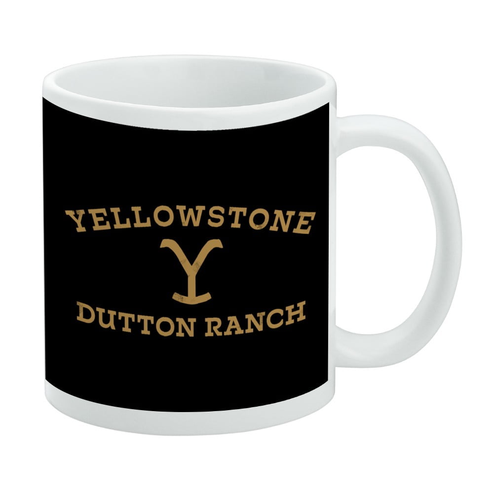 Yellowstone TV Show Dutton Ranch Ceramic Coffee Mug, Novelty Gift Mugs