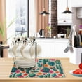 thumbnail image 6 of Cactus and Desert Flower Dish Drying Mat 12"x18" Kitchen Counter Dish Pad Microfiber Absorbent Drainer Rack for Coffee Bar, 6 of 6