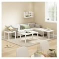 thumbnail image 2 of SONGMY Classic Homey Square Parsons Side End Table, Set of 2, White, 2 of 5
