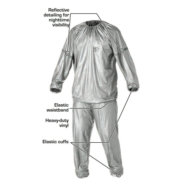 MIRACLE BODY SAUNA SUIT （値下げ可能） Athletic Works Sauna Suit Silver Large XL Reflective for Water