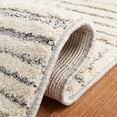 thumbnail image 5 of SAFAVIEH Martha Stewart Lucia Noah Geometric Shag Runner Rug, Ivory/Grey, 2' x 8', 5 of 10