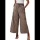 thumbnail image 2 of Pantalones Anchos de Verano para Mujer, Cómodos, Negros, Talla M, 2 of 5