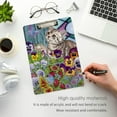 thumbnail image 4 of FMSHPON Cat ButterflyFlower Clipboard Hardboard Wood Nursing Clip Board and Pull for Standard A4 Letter 13x9 inches, 4 of 7