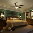 thumbnail image 2 of DELight 51" 5 Blades Ceiling Fan with Light Kit Frosted Glass Downrod Antique Bronze Reversible Remote Control, 2 of 11