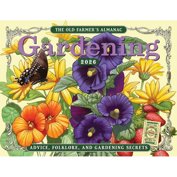 The 2026 Old Farmer's Almanac Gardening Wall Calendar, (Paperback)