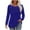 Blue, variant on SHE IS My Items Oversized Long Sleeve Shirts for Women Graphic Womens Tops Casual 3/4 Sleeves 3/4 Length Sleeve Womens Tops with Collar Vintage Tees for Women Plus
