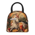 thumbnail image 2 of Haiem Countryside Fruit White Horse Printed Lunch Bag Women, Lunch Box Lunch Bag for Women, Small Leakproof Cute Lunch Tote Large Capacity Reusable Insulated Cooler Lunch Container, 2 of 6