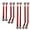 Red, variant on RCLIONS Higher Extra Clearance Links Set Linkage for TRX4M Upgrades 1/18th RC Crawler Car Parts (Red)