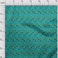 thumbnail image 2 of oneOone Cotton Flex Fabric Leaves & Floral Block Printed Craft Fabric BTY 40 Inch Wide, 2 of 4