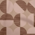 thumbnail image 1 of oneOone Cotton Poplin Brown Fabric Geometric Abstract Polka Sewing Fabric By The Yard Printed Diy Clothing Sewing Supplies 42 Inch Wide, 1 of 4