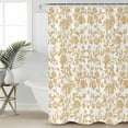 thumbnail image 6 of Shower Curtains Orange Pastoral Flower Bath Curtain Farmhouse Floral Waterproof Bathroom Shower Curtain Set with Hooks Decoration 36 x 72 Inches, 6 of 7