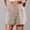 Khaki, variant on DuoJiaJ Women Casual Shorts Cute Soft Elastic Bottoms Boxer Shorts Womens Linen Shorts Black L