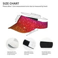 thumbnail image 3 of Yiaed Rainbow Glitter Print Sport Sun Visor Hats Adjustable Empty Top Baseball Cap Cotton Ball Caps for Women and Men, 3 of 5