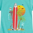 thumbnail image 3 of Nightmare Before Christmas - Ghost Dog Beach Surfer - Toddler And Youth Girls Short Sleeve Graphic T-Shirt, 3 of 5