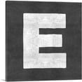thumbnail image 1 of ARTCANVAS Chalkboard Alphabet Letter E Canvas Art Print - Size: 18" x 18" (1.50" Deep), 1 of 9