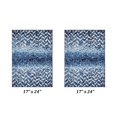 thumbnail image 4 of Better Trends Bath Rug Set 2 Piece Bath Mat Non Slip Micro Polyester Bathroom Floor Set, Shower, Tub, Casablanca Collection – (Blue), 4 of 5