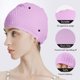 thumbnail image 2 of Gorro de natación de silicona, gorro de baño cómodo, ideal para cabello rizado, corto, medio largo, gorro de natación para mujeres y hombres, gorros de ducha que mantienen el peinado sin cambios Fokelyi LRWJ848-6, 2 of 6