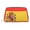 Gold, variant on Travel Makeup Bag Flag Of Spain Wide-open PU Leather Cosmetic Toiletry Pouch with Dividers & Zipper for Women Silver