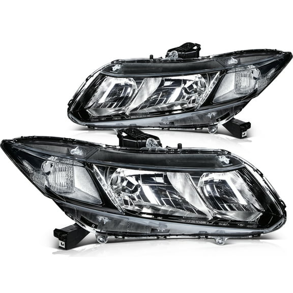 ECCPP Headlight Assembly for Honda Civic 2012，for Honda Civic 2013，for Honda Civic 2014 Driver and Passenger Side Headlamps