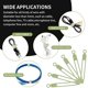 thumbnail image 5 of Bridas para cables Correas para cables de silicona reutilizables 16 piezas Bridas para cables Organizadores de cables para auriculares, cargador de teléfono, cable de audio, computadora (16 piezas, verde) JM, 5 of 5