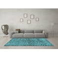 thumbnail image 3 of Ahgly Company Indoor Rectangle Abstract Light Blue Modern Area Rugs, 8' x 12', 3 of 4