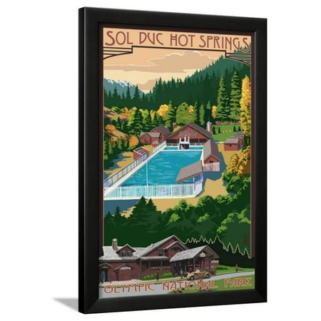 Sol Duc Hot Springs, Olympic National Park, Washington Framed Print Wall Art By Lantern