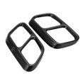 thumbnail image 2 of Tail Pipe Frame, Quad Exhaust Tip Cover Practical  Replacement For  CLS W218 2012-2017 For Car Glossy Black, 2 of 8