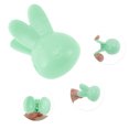 thumbnail image 3 of Unique Bargains 2Pcs Lightweight Rabbit-Shaped Toothbrush Covers for Travel Plastic Transparent Blue, 3 of 5