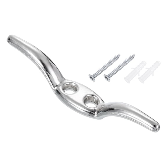 65x10mm Blind Cord Cleats, Zinc Alloy Safety Rope Cord Cleat Holder, Silver