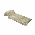 thumbnail image 4 of Cartoon Floor Pillow Lounger Cover, Loving Dangerous Happy Dinasours in Rainbow Colored Print, Nap Mat Printed Fabric Case for 5 Pillows, 88" x 27", Multicolor, by Ambesonne, 4 of 5