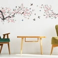 thumbnail image 3 of Calcomanías de pared con flor de cerezo rosa, pegatinas de pared, Mural, rama de árbol D, 3 of 5
