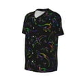 thumbnail image 2 of Haiem Hip Hop Hipster Baseball Jersey Button Down Shirts Sports Uniforms Men Women Jersey(Dinosaur,4X-Large), 2 of 9