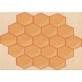 thumbnail image 1 of Ahgly Company Machine Washable Indoor Rectangle Transitional Neon Orange Area Rugs, 4' x 6', 1 of 7