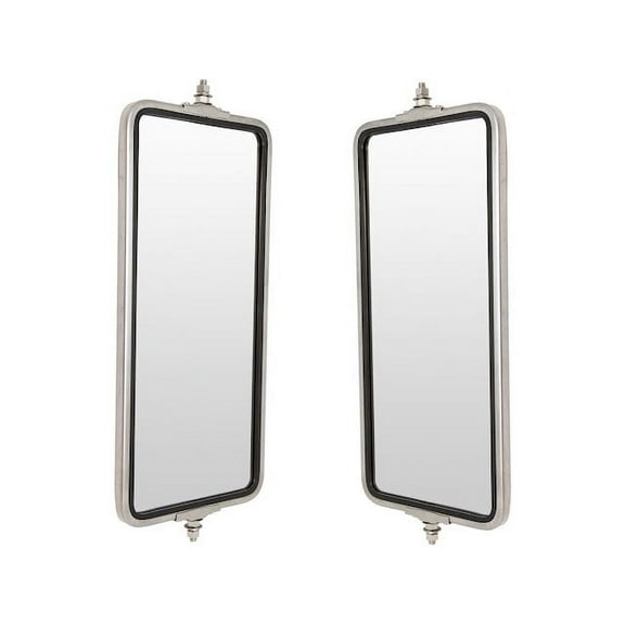 Door Mirror Set 2 Piece - Compatible with 1990 - 2005 International 4700 1991 1992 1993 1994 1995 1996 1997 1998 1999 2000 2001 2002 2003 2004