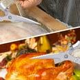 thumbnail image 3 of Kitchen Shears, Kepeak Stainless Steel Heavy Duty Best Poultry Shears, Multi-Purpose Kitchen Scissors, Dishwasher Safe(Curved Handle), 3 of 8