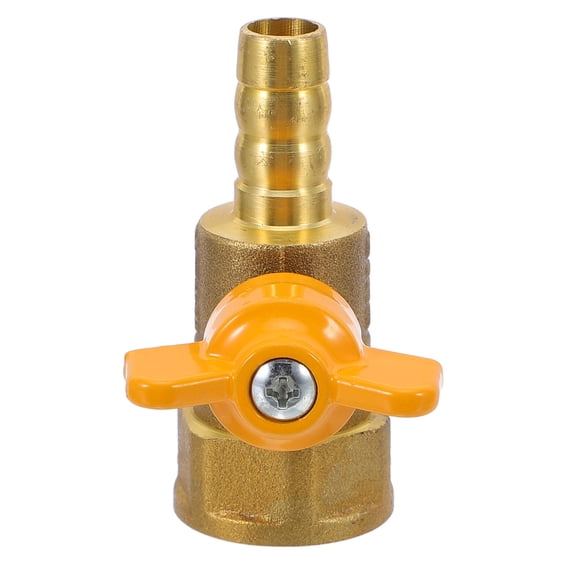 NICEXMAS Golden Copper Gas Shut Off Valve with Butterfly Handle for Home Use and Plumbing