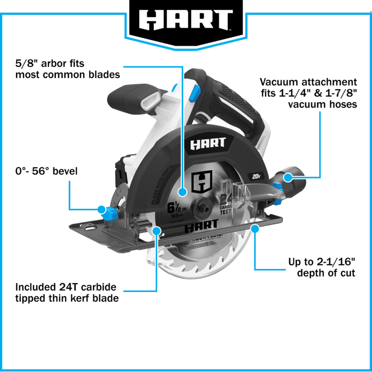 20V 6-1/2 Circular Saw Kit with Li-Ion Battery (Charger Not Included) at