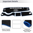 thumbnail image 3 of Cubierta de tablero interior para Lexus IS Sedan IS350 IS250 IS300 2013-2019 Alfombrilla de tablero antideslizante de poliéster y silicona, 3 of 7