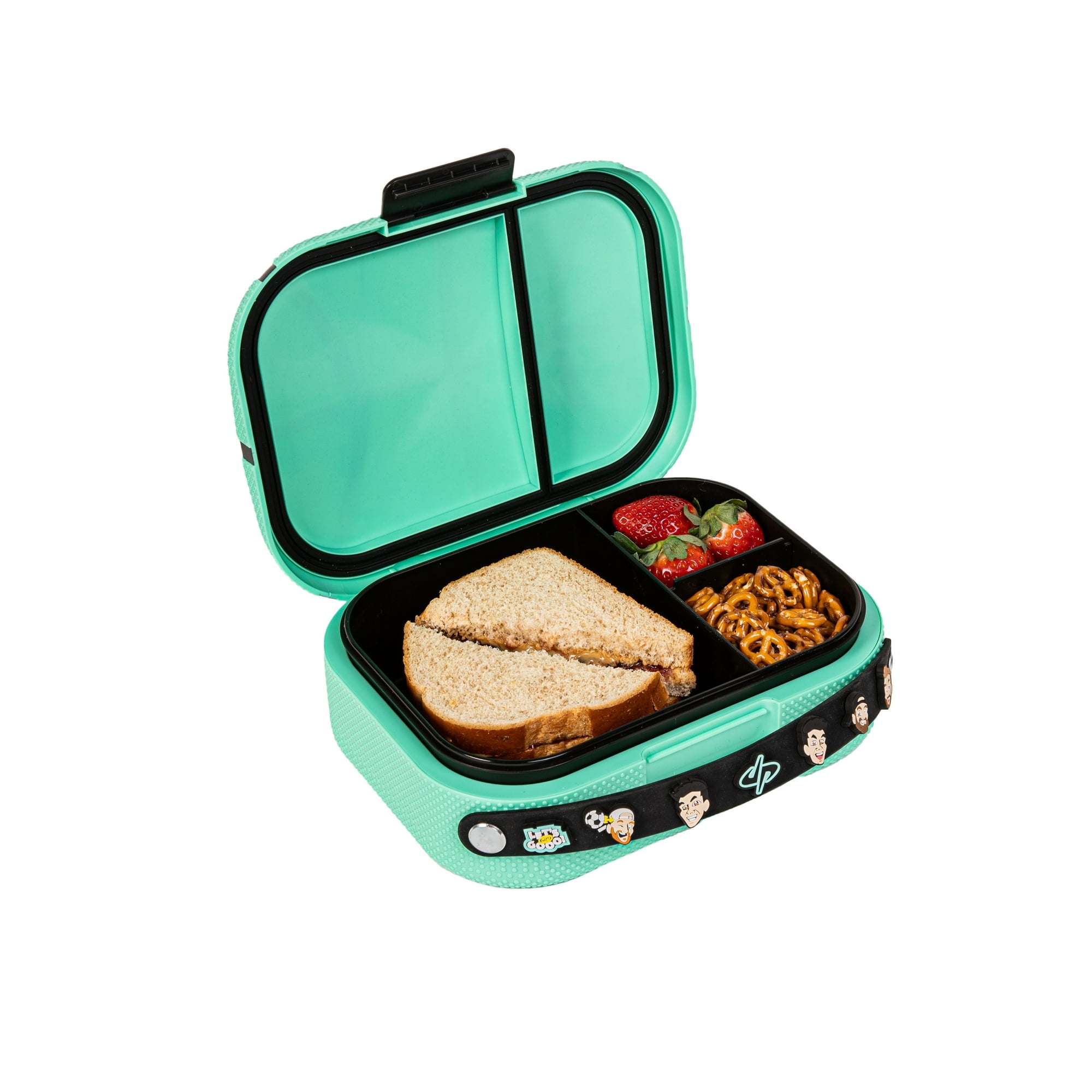 Dude Perfect Lunch Box with Snap Tight Lid, Insulated Lunch Bag for Work or School, Reusable, Durable, and Easy to Clean