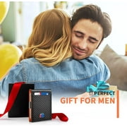 Gmdisc Wallet for Men Slim, Genuine Leather Mens Wallet RFID Blocking Credit Card Holder with Money Clip Holiday Gifts