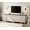 Rustic White, variant on WAMPAT Farmhouse TV Stand for 100 Inch TV, 3-in-1 TV Console Table with Drawers and Ample Storages, Entertainment Center with Charging Station for Living Room, White