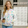 thumbnail image 7 of DISNIMO Dog Paw Printed Jackets for Women Trendy Sweatshirts Long Sleeve Outerwear Jacket Fall Winter Outfits, L, 7 of 7