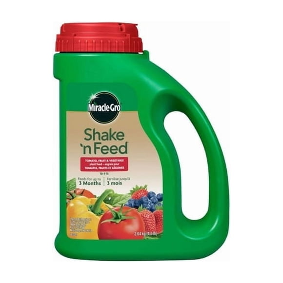 Miracle-Gro Shake N Feed Tomato, Fruits & Vegetables Plant Food 10-5-15 2.04 Kg