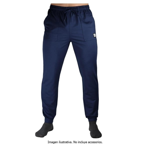 Pantalón Wilson para Hombre, Jogger Deportivo con Bolsas Laterales Azul Marino Talla CH