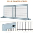 thumbnail image 6 of YEXJ 72" W x 27" H Extra Wide Freestanding Pet Gate with Adjustable Length Dog, Cat, Barrier for House, Doorway, Hallway-Blue-gray, 6 of 10