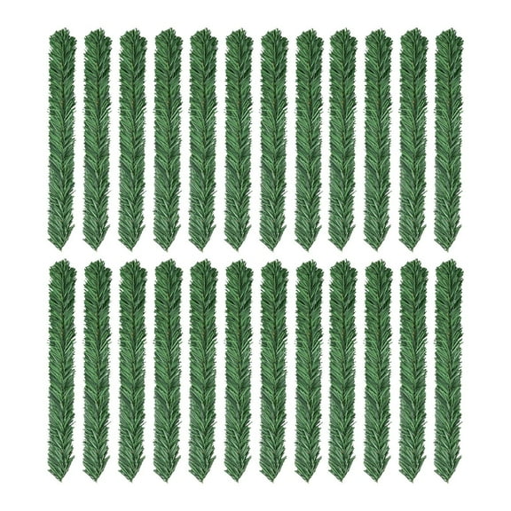 24 Pack Flexible Christmas Garland Wreath - Twistable & Shapeable Vine Strips for Festive Holiday Decoration