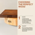 thumbnail image 6 of Open Box John Boos 12 Inch Wide Flat Cutting Board with Feet, Maple Wood Grain, 6 of 9