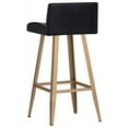 thumbnail image 3 of Sunpan Dani 28" Modern Faux Leather Counter Stool in Black/Gold, 3 of 6