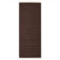thumbnail image 4 of Rugsotic Carpets Eco-Friendly Woven Hand Woven Kilim Flat Weave Dark Brown Solid Area Rug, 3'x13' Runner, Antimicrobial, 4 of 5