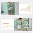 thumbnail image 2 of IFANLANDOR Movable Trolley Holder Multi-level Storage Rack with Wheels Plastic 1 Pcs, 2 of 8